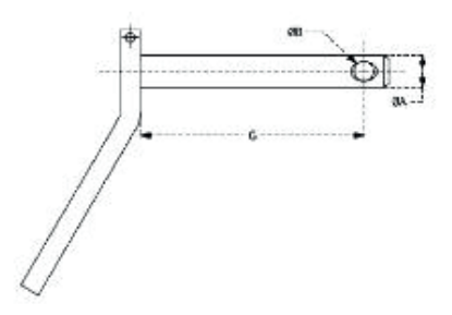 BENT HANDLE HITCH PINS (WITH & WITHOUT LINCH PIN, CHAIN)