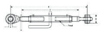 TOP LINK ASSEMBLY (METRIC HEAVY DUTY)