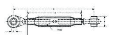 TOP LINK ASSEMBLY (METRIC HEAVY DUTY)